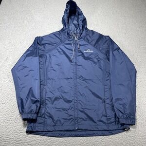 Kathmandu Jacket Womens 10 Blue Pack&GO Hooded Nylon Windbreaker Packable